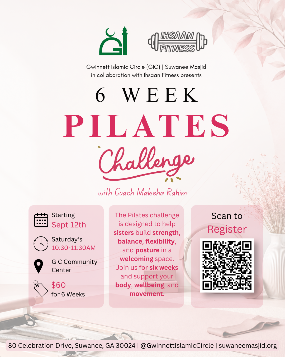GIC Pilates Challenge For Sisters