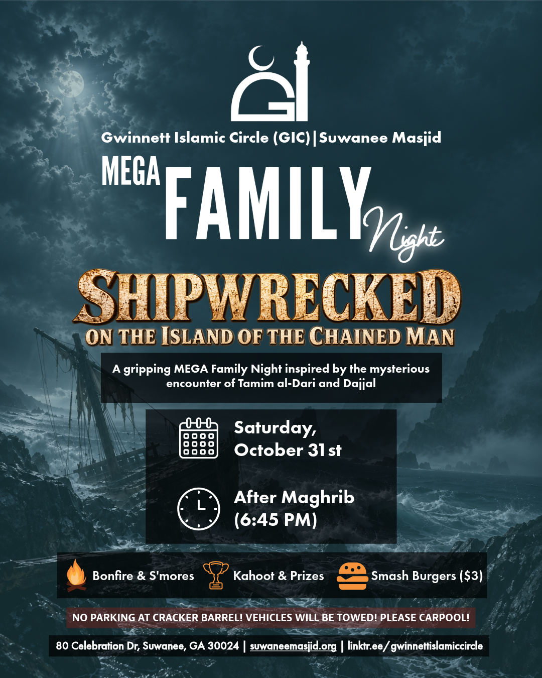 Mega Family Night: Shipwrecked on the Island of the Chained Man