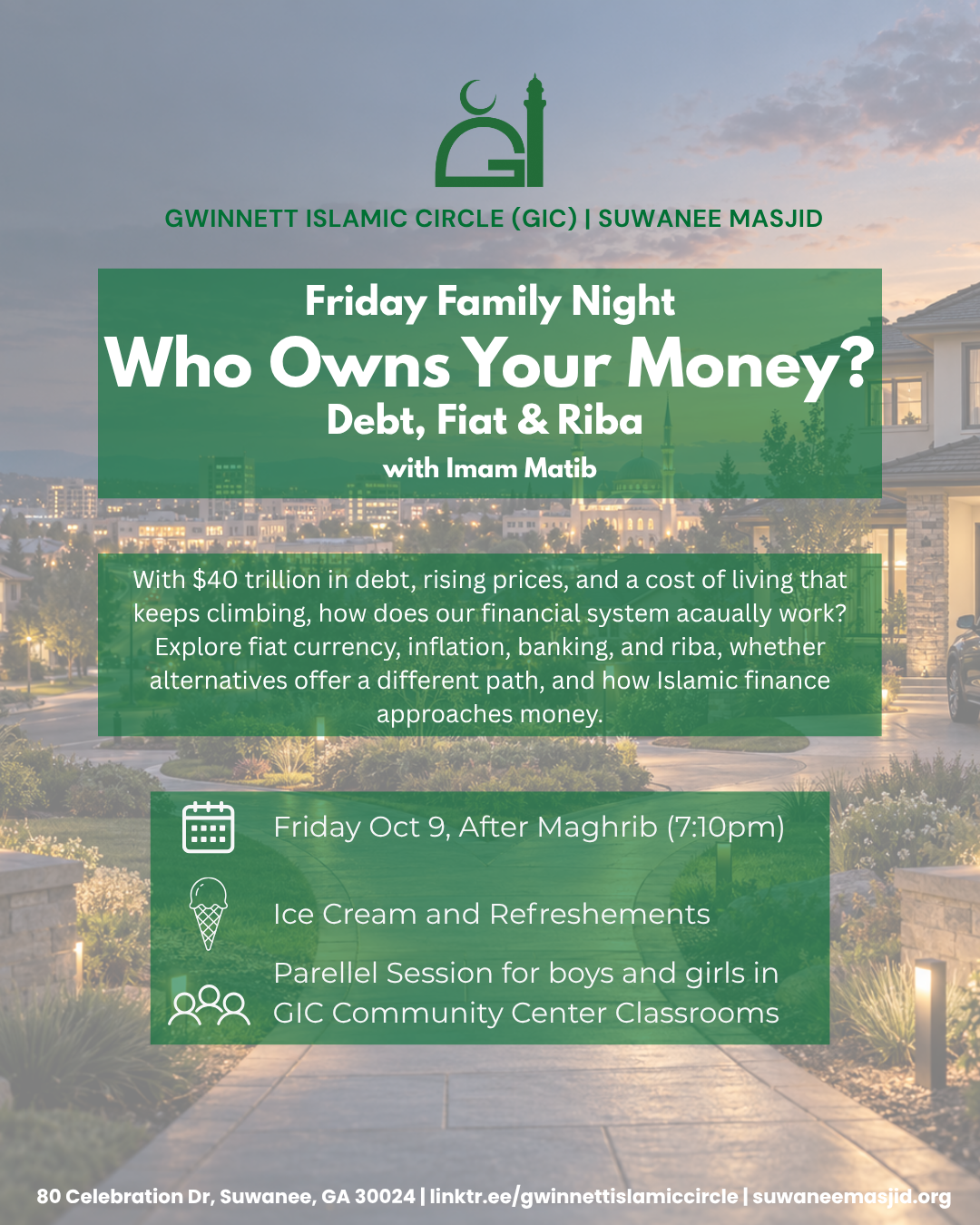 Friday Family Night: Who Owns Your Money? Debt, Fiat & Riba